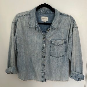 American Eagle Crop Jean Shirt